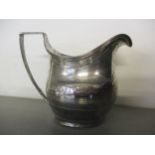A Hester Bateman and Family silver cream jug, 8cm high, 77.6g Location: porter