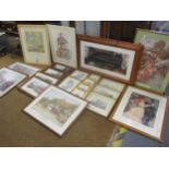 A quantity of prints to include Boulters Lock Regatta, prints of owls and well known artists