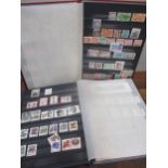 A stock book album of Chinese unfranked stamps to include Space Mission stamps, a stock book of