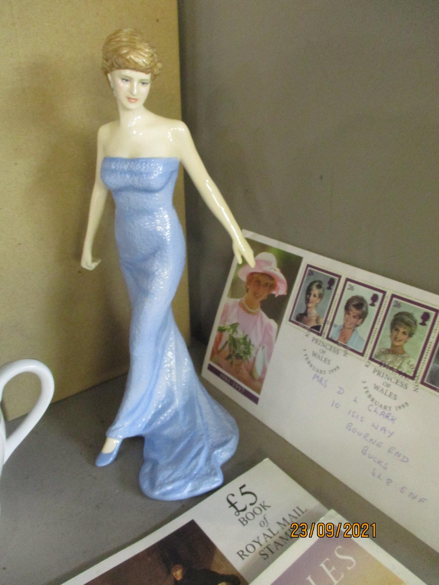 A Royal Doulton figurine of Princess Diana HN5061, an Elizabeth II Queen's Golden Jubilee three - Image 2 of 3