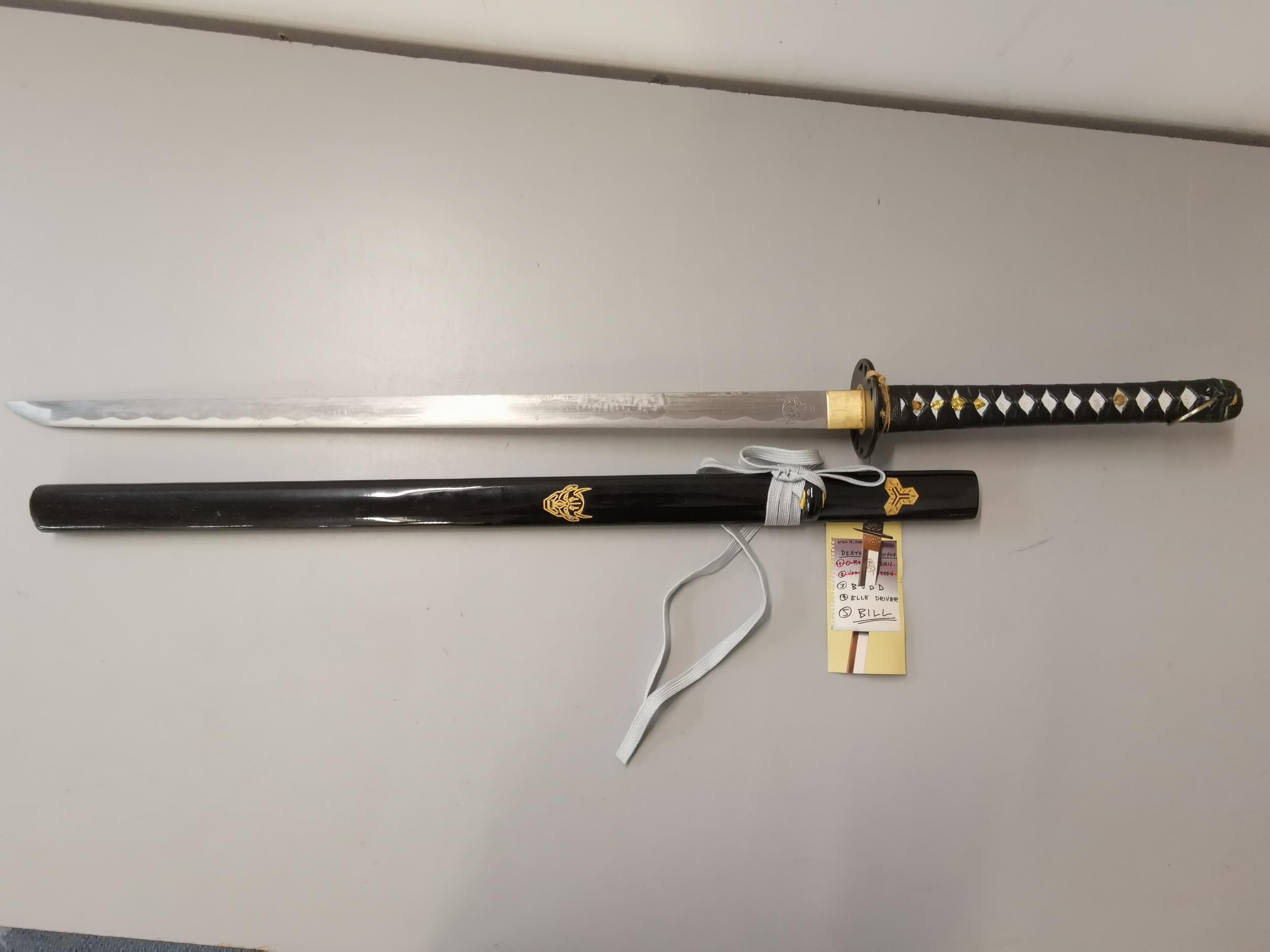 A reproduction of a Japanese Bills sword from Kill Bill by Hattori Hanzo, Location: A2 - Image 3 of 3