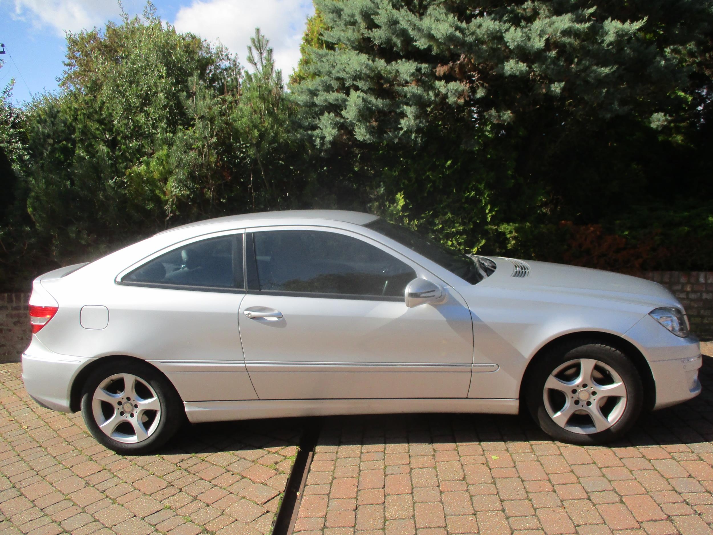 A 2008 Mercedes CLC180 Kompressor with private number plate S5 REX, 51000 miles, 2 owners since new,