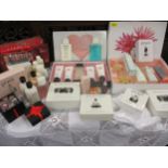 Beauty products to include Tova box sets, philosophy box sets, a new red washbag and Elemis