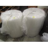 Two rolls of 750mm x 100m bubble wrap