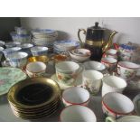 Mixed china to include Royal Albert tea service, Davenport china, Oriental tea ware, Chinese