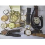 Mixed wristwatches to include a Pulsar, Rodana, Timex, a trench watch and others