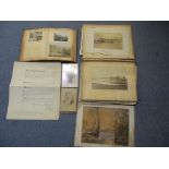 A Victorian scraps album containing certificates and photographs pertaining to the Yule family and