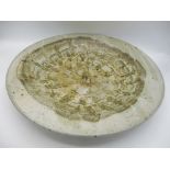 A Winslow art pottery charger, signed and dated 71 to the underside, 8.5g x 40.5w