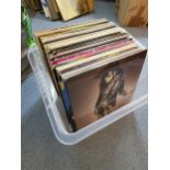 A crate of assorted albums and 12" singles Location: BR