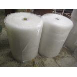 Two rolls of 750mm x 100m bubble wrap