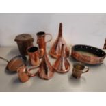 Copperware to include two funnels Location: LAM