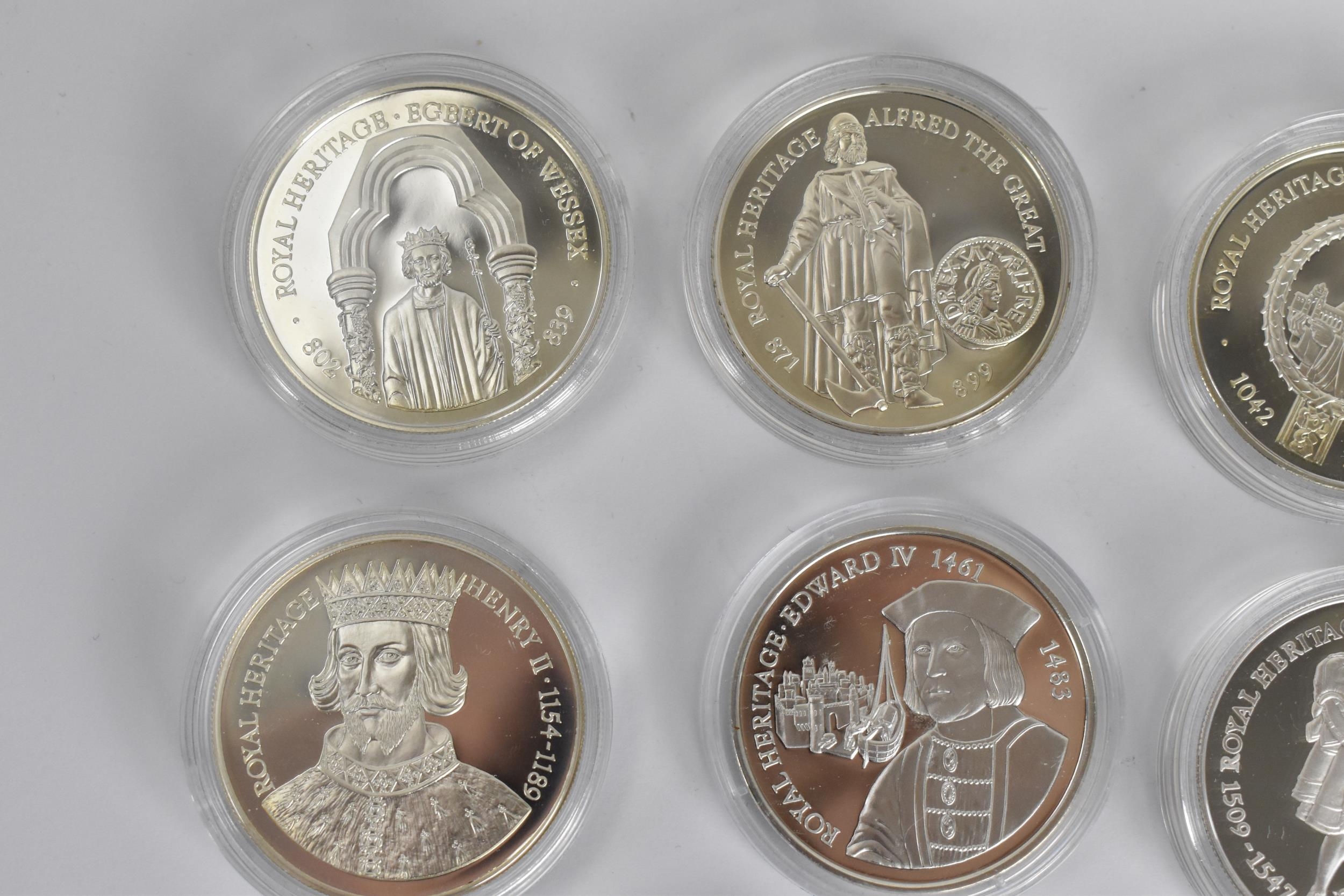 The Westminster Collection - 'Kings and Queens of Great Britain Coin Collection', nine silver - Image 3 of 8