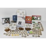 A collection of mid to late 20th century British coinage to include mixed pennies, 50p's a 1996 UK