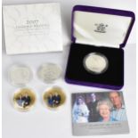 Silver proof coins and others to include The Royal Mint 2007 Diamond Wedding silver Piedfort proof