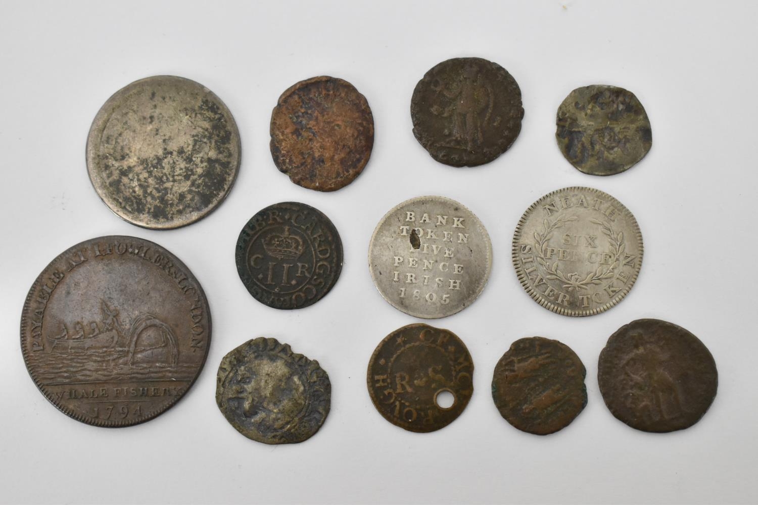 British coinage to include a Charles II (1649-1685), Scottish penny, crowned II, C R across field, - Image 2 of 2