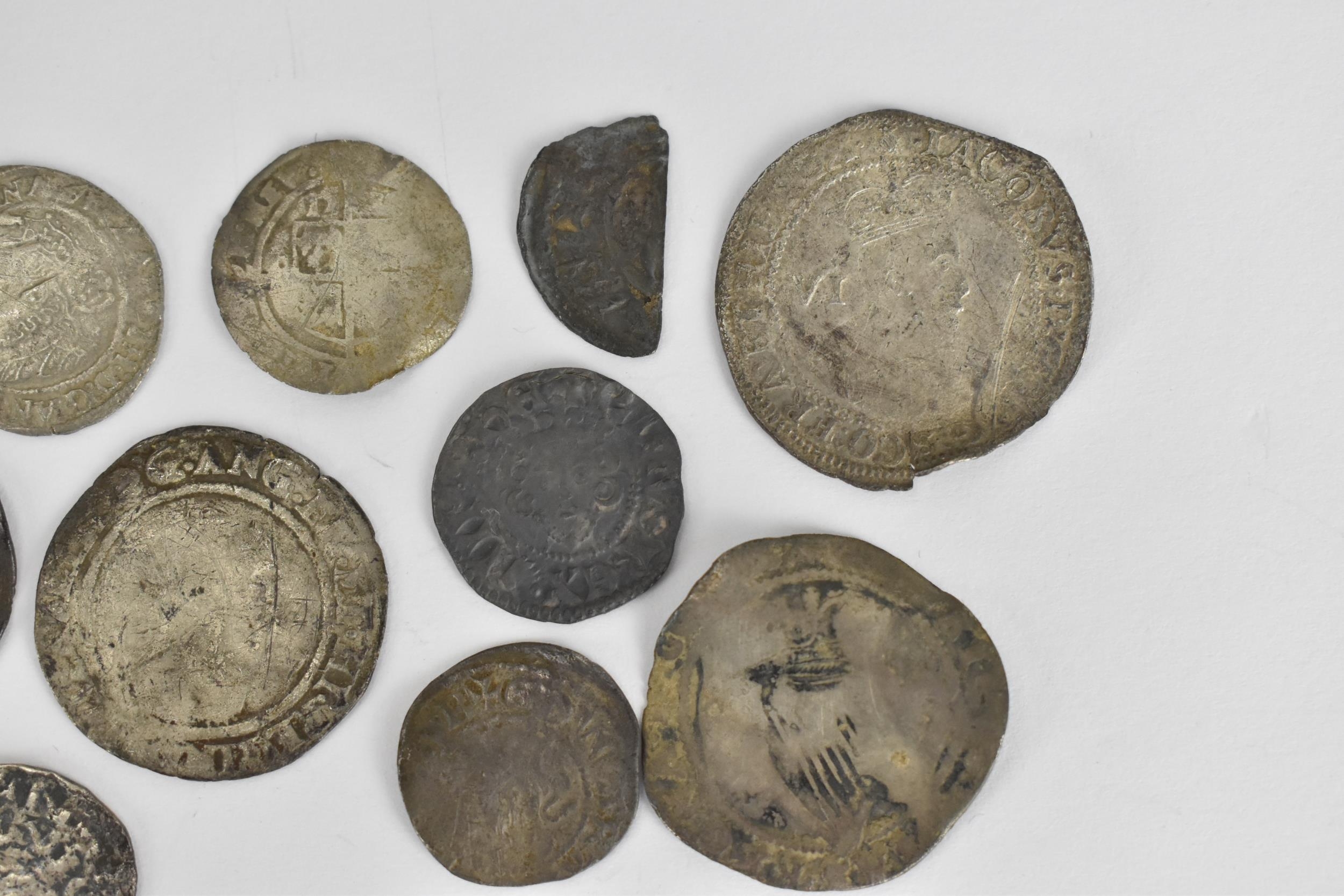 Ten hammered coins of The Kingdom of England to include a cut 1/2 short cross penny of King Henry - Image 6 of 6