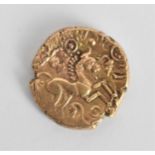 Celtic 'Hidden Faces' Gold Slater - a Catuvellauni/Trinovantes North of the Thames, uninscribed