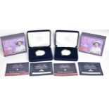 Two boxed 2000 Royal Mint HRH ?The Queen Mother Centenary Year? Silver Proof Crowns