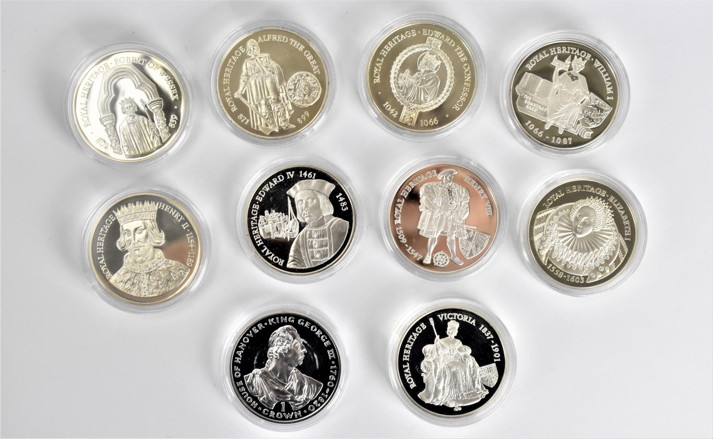 The Westminster Collection - 'Kings and Queens of Great Britain Coin Collection', nine silver - Image 2 of 8