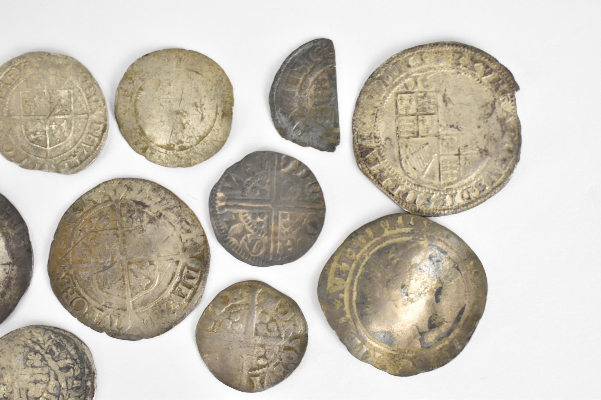 Ten hammered coins of The Kingdom of England to include a cut 1/2 short cross penny of King Henry - Image 3 of 6