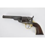 A Colt Five shot .36 cal revolver stamped 'Address Col Saml Colt New York US America' and patents