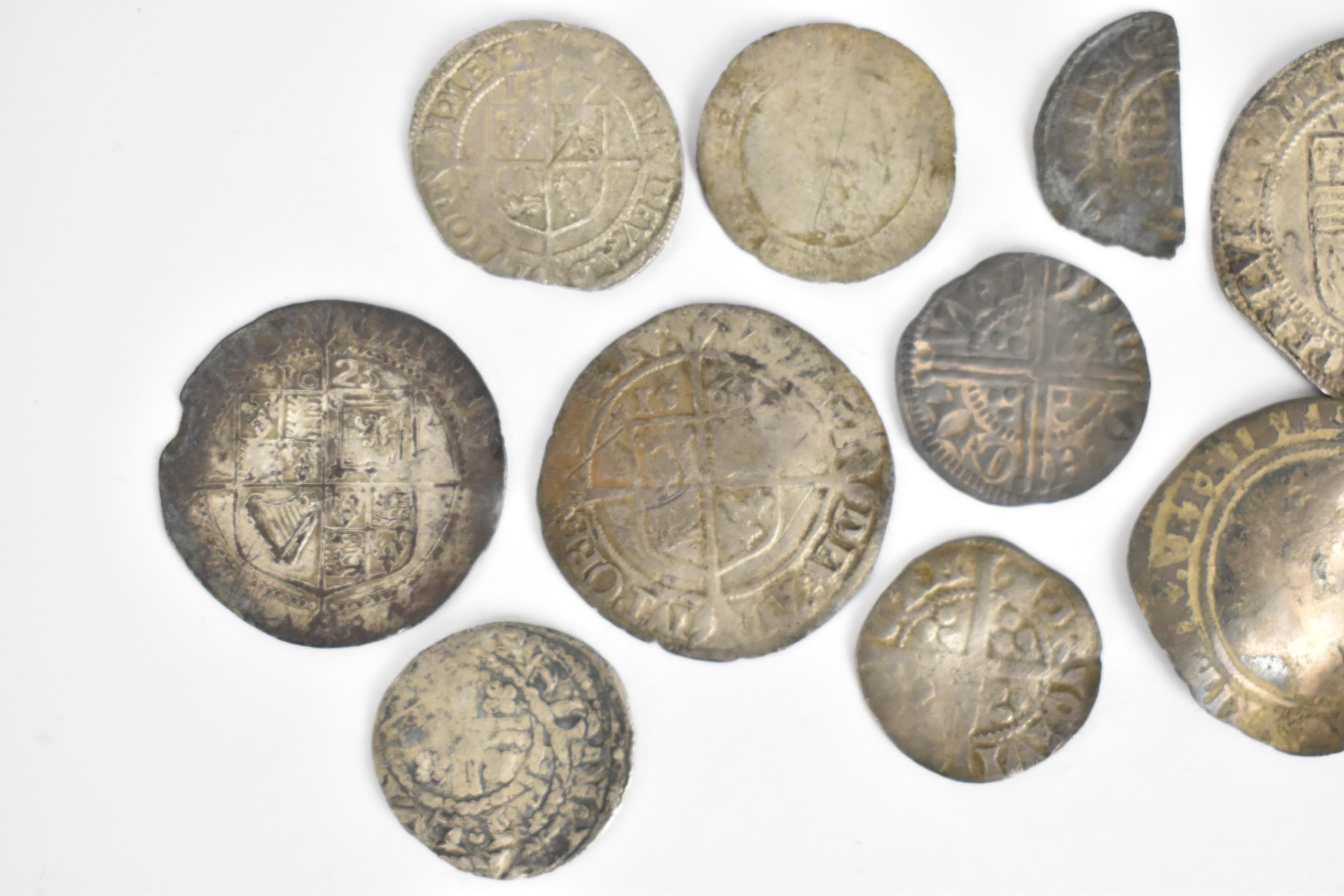 Ten hammered coins of The Kingdom of England to include a cut 1/2 short cross penny of King Henry - Image 2 of 6