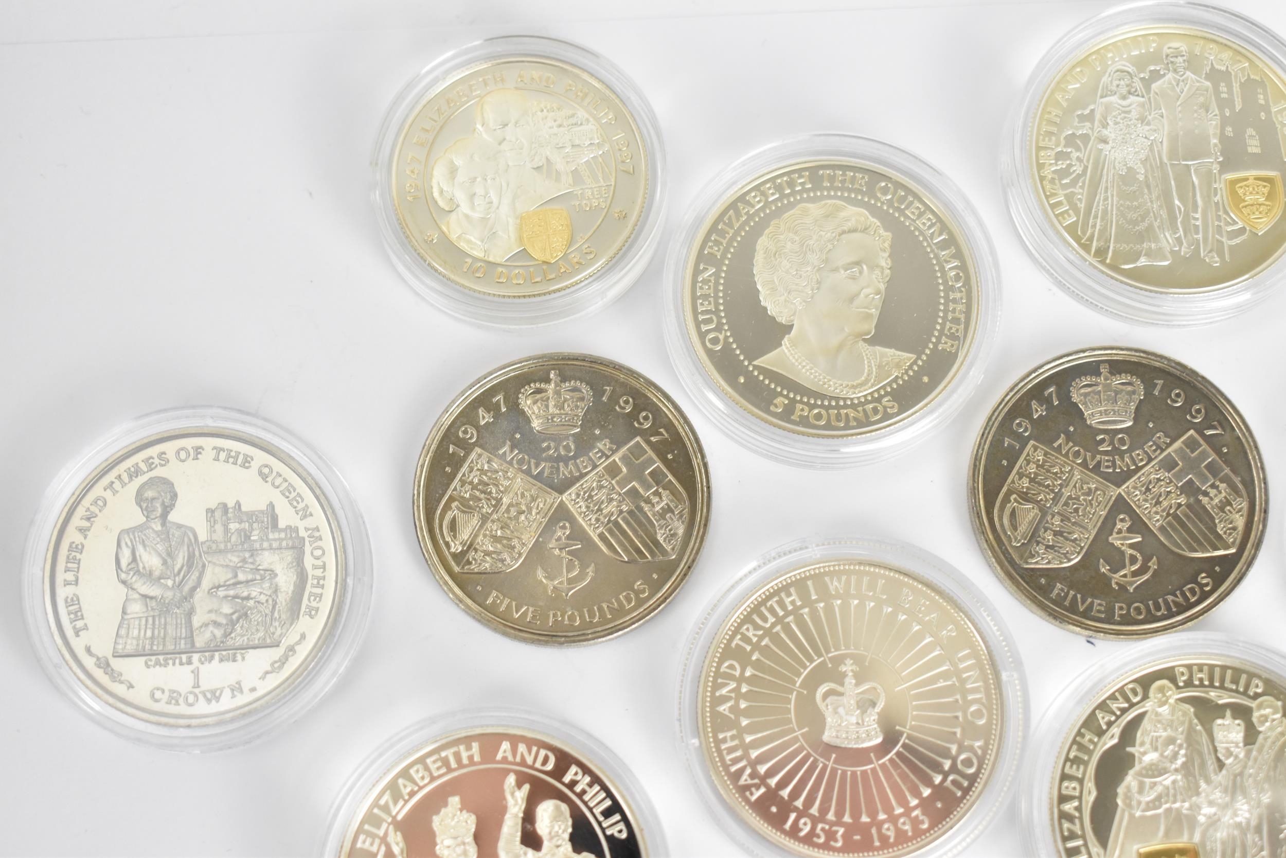 A collection of silver proof and commemorative coins to include four 'Golden Wedding' collection - Image 2 of 10