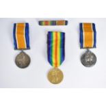 First World War medals to include a British War Medal and Victory Medal, both stamped '260028 SPR