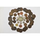 A George VI 1937 crown together with nine late 19th/early 20th century threepence, pennies and other