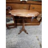 A Victorian oak and walnut occasional table, Location G