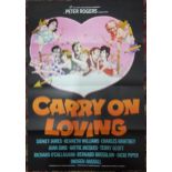 An original film poster for Carry on Loving, 101cm x 68cm