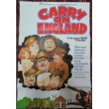 An original film poster for Carry on England, 101cm x 68cm