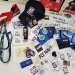 A collection of Royal Navy memorabilia and Plymouth Naval Day merchandise to include Royal Navy