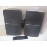 A pair of Edifier R1280 DBs Bluetooth bookshelf speakers (Optical input, 2.0 wireless, 42W RMS