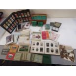 Collectors items to include postcards, cigarette cards, Photographs, playing cards and vintage