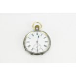 An early 20th century silver cased minute repeating pocket watch, having a white enamel dial with
