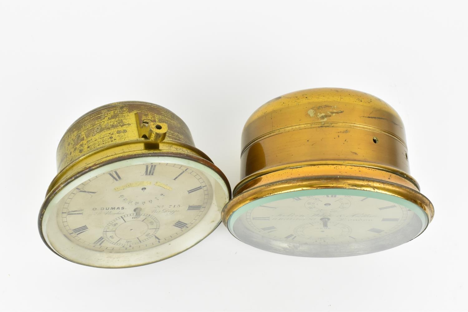 Marine chronometer parts to include a Kelvin White & Hutton part chronometer numbered 5898 with 4" - Image 3 of 8