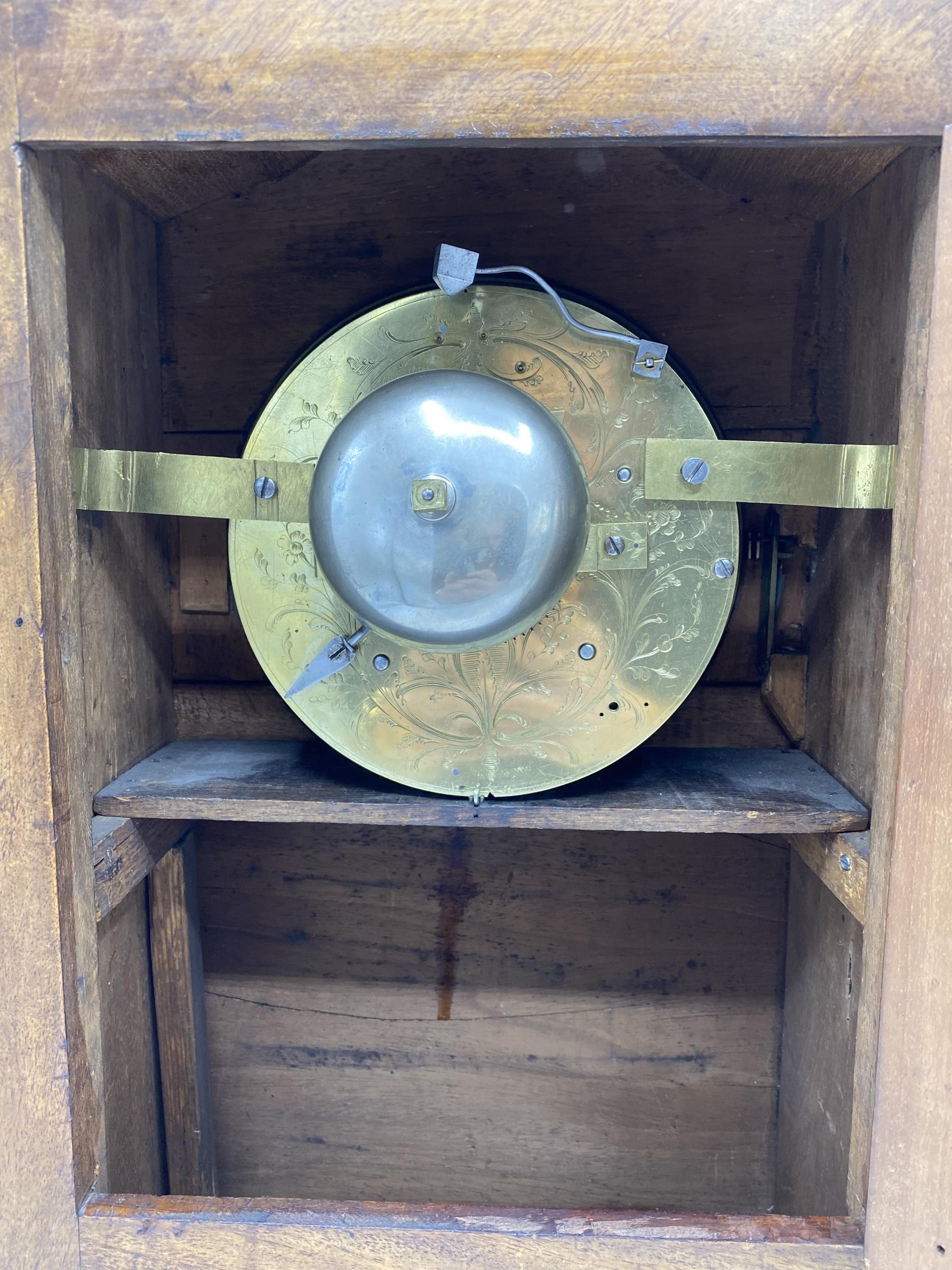 An interesting Regency mahogany bracket clock, the white 8 inch enamel dial signed 'John Grant - Image 7 of 11