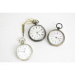 A group of three pocket watches to include a late Victorian Bell Bros of Doncaster silver cased