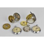 A group of three late Victorian silver key-wound open faced pocket watches to include a 1884