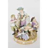 A 19th century Meissen porcelain group 'The Five Shepherds', model number G.13, 18cm high Condition: