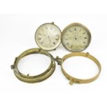 Marine chronometer parts to include a Kelvin White & Hutton part chronometer numbered 5898 with 4"