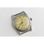 A 1950's/1960's gents Tudor Aqua Shock-Resisting Chromed mechanical wristwatch having baton hour