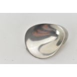 A Georg Jensen silver oyster brooch designed by Nanna and Jorgen Ditzel with impressed marks and