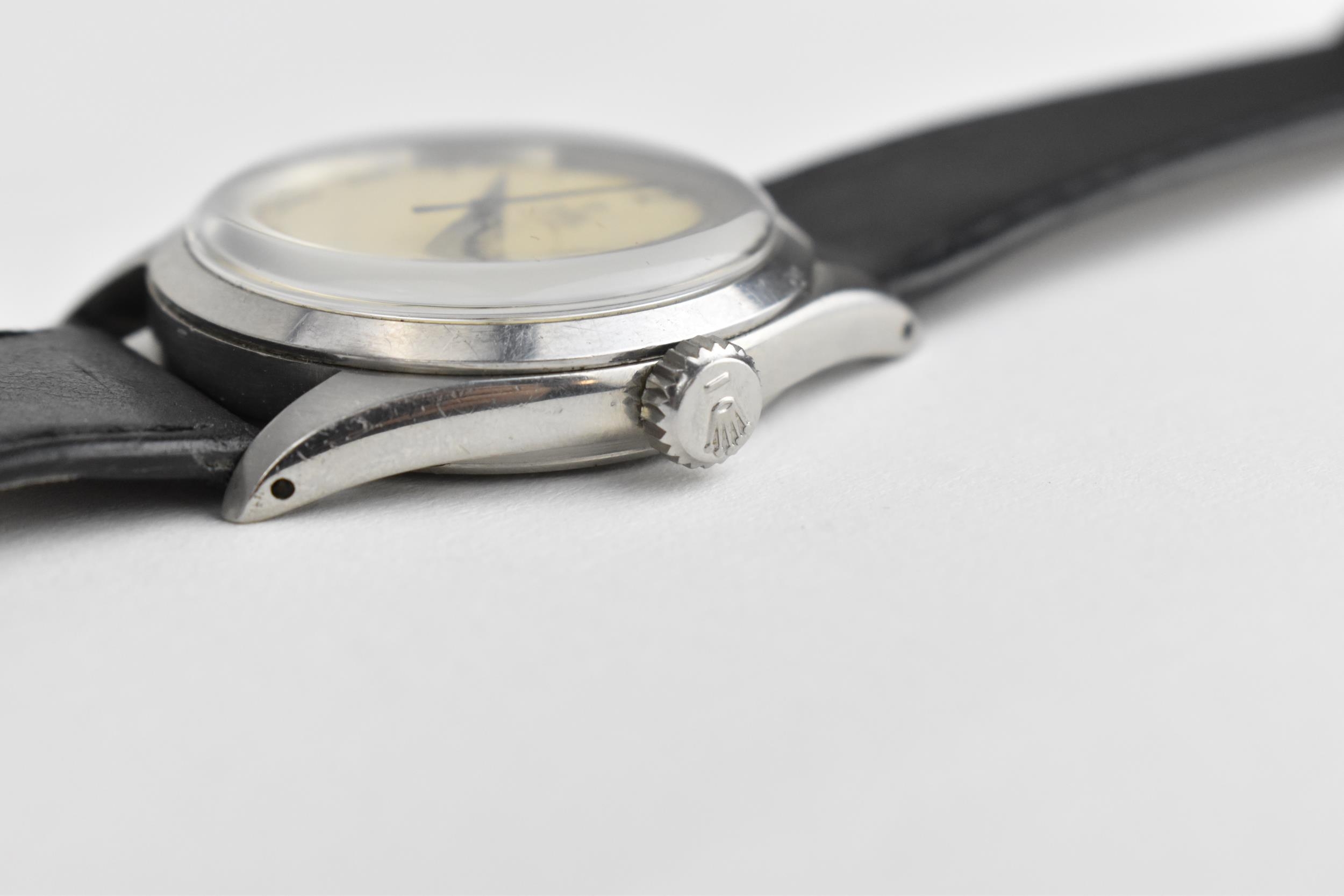 A 1950s gents Tudor Oyster Royal Shock-Resisting stainless steel cased wristwatch with cream dial - Image 3 of 4