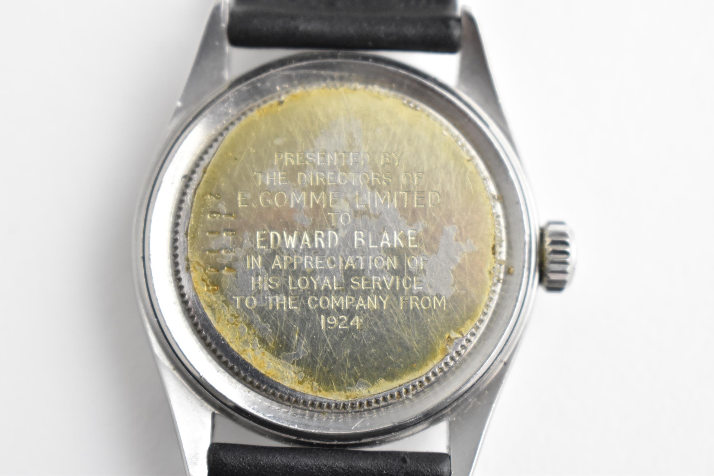 A 1950s gents Tudor Oyster Royal Shock-Resisting stainless steel cased wristwatch with cream dial - Image 4 of 4
