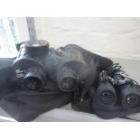 Two pairs of binoculars to include Monk Argonaut II, in travel cases Location: LWM