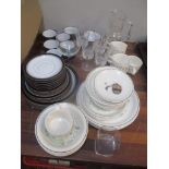 Ceramics to include a Hornsea tea set, glassware and a piano stool Location: