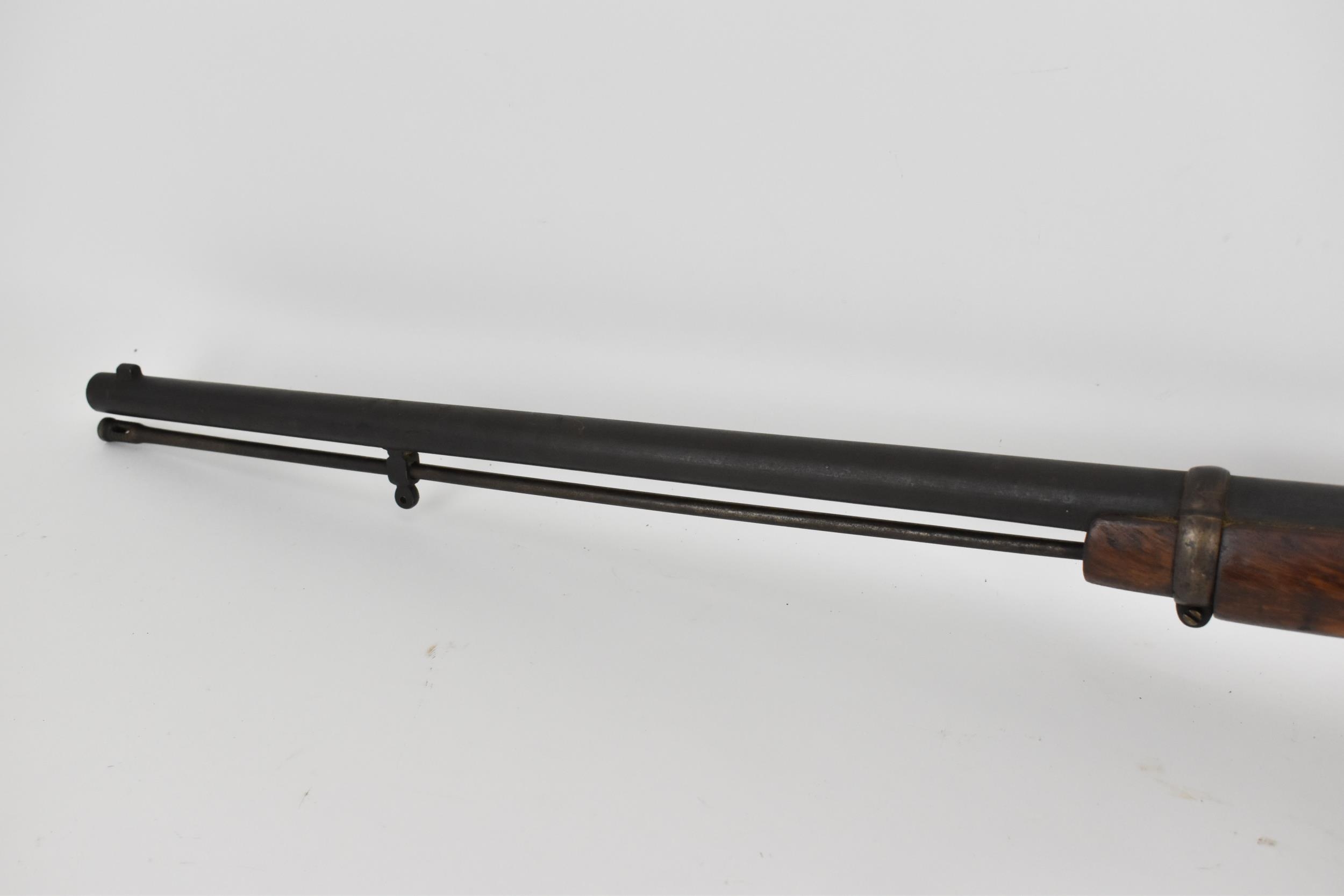 Two Victorian percussion muzzle loading muskets to include one stamped with a crown to left of - Image 11 of 25