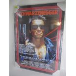 Terminator film poster, framed and glazed Location: